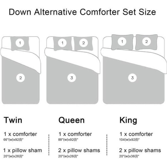 Printed Queen Comforter Set-Grey Queen/Full Comforter,Soft Bedding Comforter Set - Picture 7 of 8